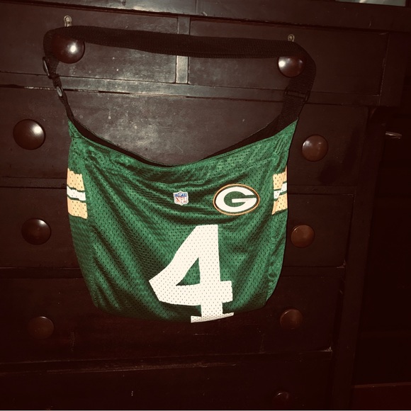 NFL Pro•FAN•its BRETT FAVRE GREEN BAY PACKERS JERSEY SHOULDER BAG - Picture 2 of 6